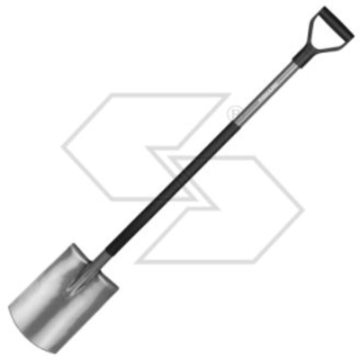 Vanga quadra per terreni morbidi e poco sassosi, Lunghezza: 125 cm, Acciaio al boro di alta qualità, Grigio/Nero, Ergonomic, 1001411 - Fiskars