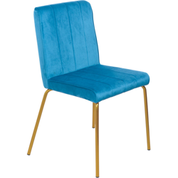Sedia Liberty Velluto Blu Sky Set Da 2 Pezzi precio