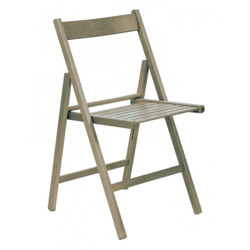 Happy Hour sedia pieghevole listellare tortora precio