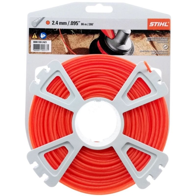 Bobina filo nylon tondo Stihl 2,4 mm silenzioso da 83 metri per decespugliatore