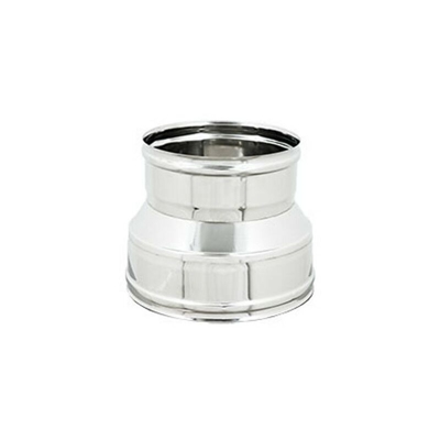 Manicotto ridotto acciaio inox diametro f 200 f 100 mm per canne fumarie diankamin