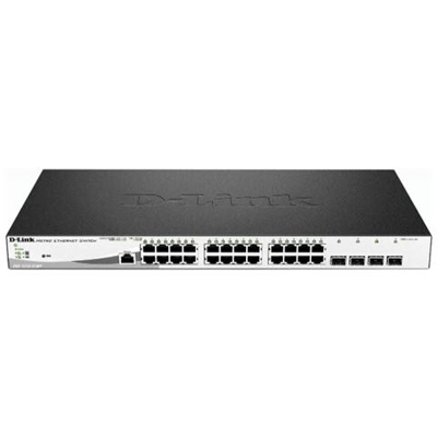 Switch DGS-1210-28MP 24 Porte Gigabit Ethernet 4 Slot per Modulo SFP Gestito L2