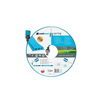 "Cellfast Tubo Irrigatore SPRING, 3 canali completo di ugelli, idratazione uniforme, resistente ai raggi UV, 1/2 "", 7,5m, 19-021N"