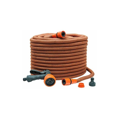 WerkaPro 10659 - Tubo da giardino estensibile, 40 m, con pistola, colore: Arancione