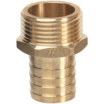 Raccordo scanalato in ottone M 1"/25