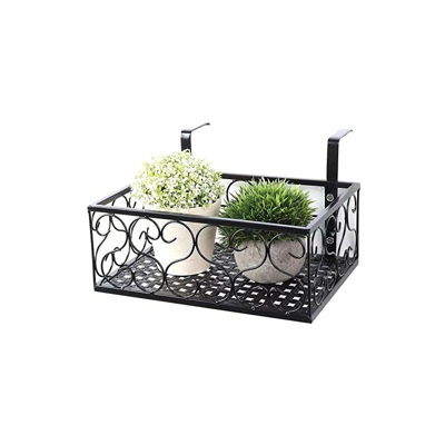 Fioriera da balcone, ringhiera, scaffale, in metallo stile europeo, per finestra, fioriera, moderna mensola per bonsai