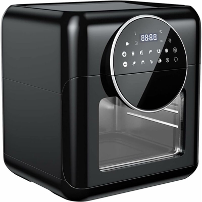 Friggitrice ad aria, forno ad aria calda con touch screen, friggitrice 1400W senza olio, friggitrice ad aria temperatura protezione surriscaldamento