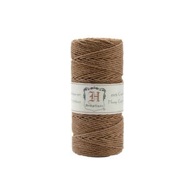 Hemptique - Matassa di Corda di Canapa, 50 g, Colore: Marrone Chiaro