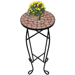 vidaXL Tavolino Piante Modello Mosaico Terracotta - Arancione precio