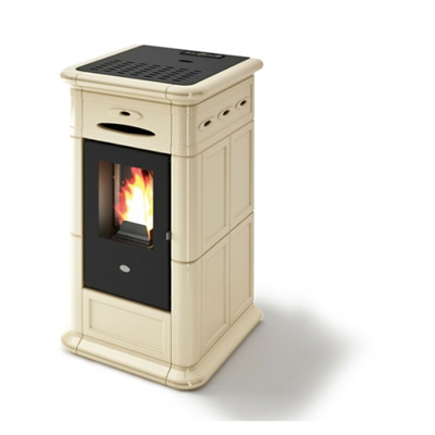 Stufa a pellet Eva Calor Alina 9 Kw maiolica Crema - 901657900