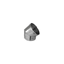 Curva in acciaio 316L a 45° diametro 250 mm per canne fumarie diankamin precio