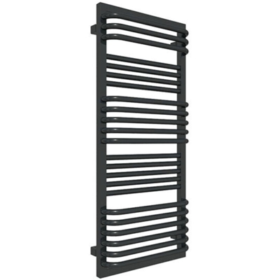 L. Scaldasalviette elettrico di 1240mm di altezza e di 450mm di larghezza.