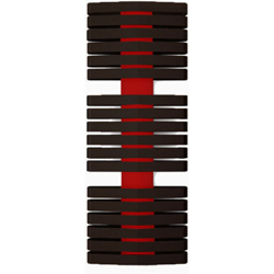 A. Scaldasalviette ad acqua calda di 730mm di altezza e di 500mm di larghezza características