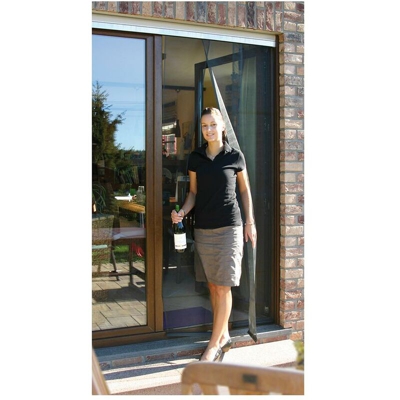 Zanzariera antracite telescopica per tenda 95x220cm EDM 75886