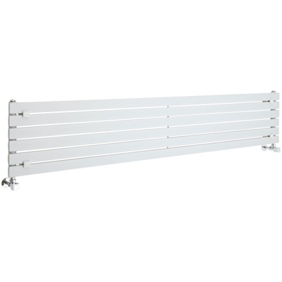 Hudson Reed Sloane Radiatore Termoarredo di Design Orizzontale Moderno - Termosifone Con Finitura Bianco - Design a Colonna Piatta - 821W - 354 x