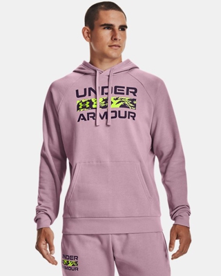 Felpa con cappuccio UA Rival Fleece Signature Box da uomo
