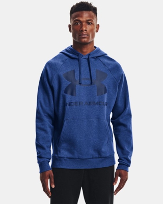 Felpa con cappuccio UA Rival Fleece Big Logo da uomo