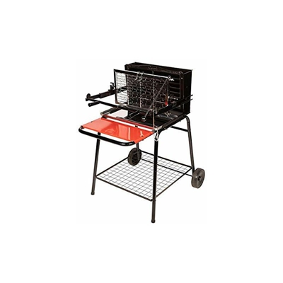 Somagic JBQ1305006 - Barbecue a carbone verticale con griglia verticale, colore: Grigio