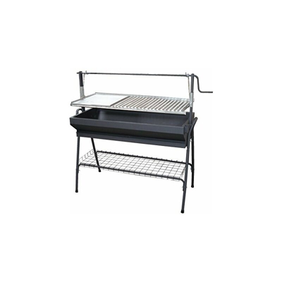 IMEX EL ZORRO 71764Â Barbecue con parrilla-plancha e Rialzo, Nero, 80Â x 50Â x 115Â cm