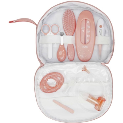 Kit per la Cura del Bambino Aqua 9 pz Pesca e Grigio - Grigio - Babymoov