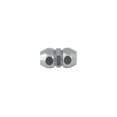 Raccordo diritto doppio con dadi conici cromati 1/2" x dm 12 Albertoni