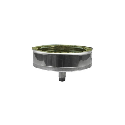 Tappo condensa acciaio inox 316L diametro 100 X 150 per canne fumarie diankamin