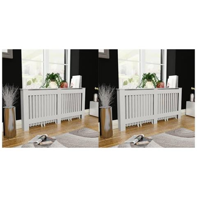 Copritermosifoni 2 Pz In Mdf 172 Cm Bianco