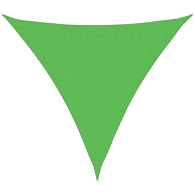 vidaXL Vela Parasole 160 g/m² Verde Chiaro 3x3x3 m in HDPE - Verde