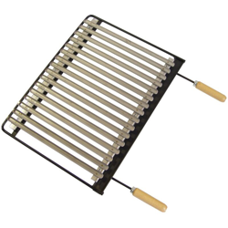 IMEX EL ZORRO 71621 - Griglia per Barbecue, in Acciaio Inossidabile, 71 x 41 cm en oferta