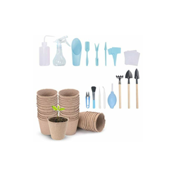 NOE - Set di 41 mini attrezzi per piante grasse, mini set di attrezzi da giardino con paletta + paletta + rastrello per fiori ecc. características