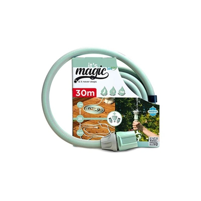 Magic Soft Smart Tubo Acqua Giardino 30 Metri, Canna Irrigazione Espandibile Anti Nodo e Antitorsione Estensibile Fino a 3 Volte la Sua Lunghezza