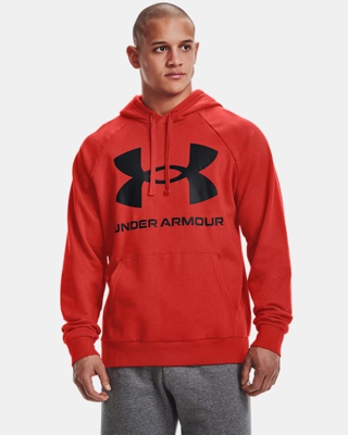 Felpa con cappuccio UA Rival Fleece Big Logo da uomo