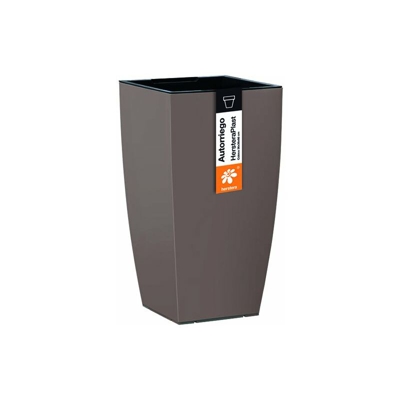 Herstera Garden 12102336Â âÂ Vaso Lucida, 36Â x 36Â x 66Â cm, Colore: Grigio Tortora