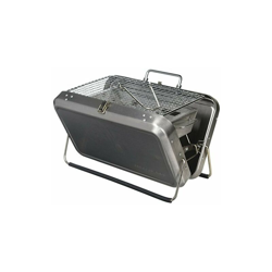 Kikkerland - Barbecue portatile con custodia, in acciaio INOX, colore: Argento precio