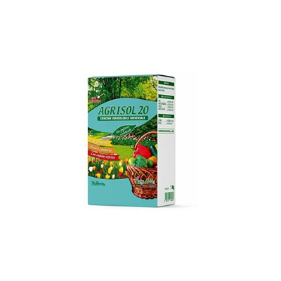 Vitaverde AGRISOL 20, concime polvere solubile per piante e fiori, 1 kg