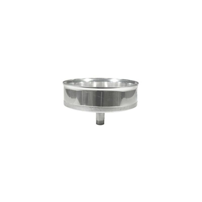 Tappo chiusura in acciaio 316L con spurgo dm 200 mm per canne fumarie diankamin