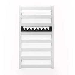 B. Scaldasalviette elettrico di 670mm di altezza e di 400mm di larghezza. características