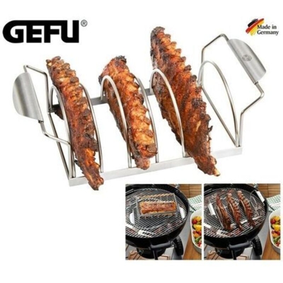 Gefu ge89248Â Accessorio per Rib Barbecue Acciaio Inox 40Â x 18,2Â x 11,1Â cm
