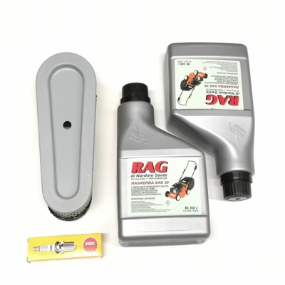 Kit tagliando + revisione motore trattorino rasaerba Twin Cut 102 - 122 (Stiga - Honda - Alpina - Mountfield - Viking e altri modelli) - 105006