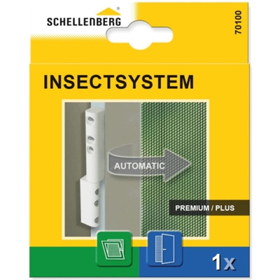 Schellenberg 70100 Cerniere con molla per insetti SCHU tztueren e – Finestra – Bianco, 1 pezzi