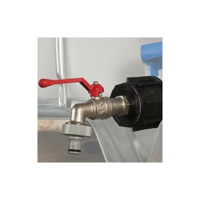 NOOR Rubinetto di Ricambio per Serbatoi IBC con Adattatore Gardena