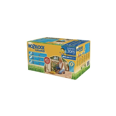 Hozelock 8230 8000 - Tubo flessibile Superhoze, 30 m, colore: Giallo e Grigio