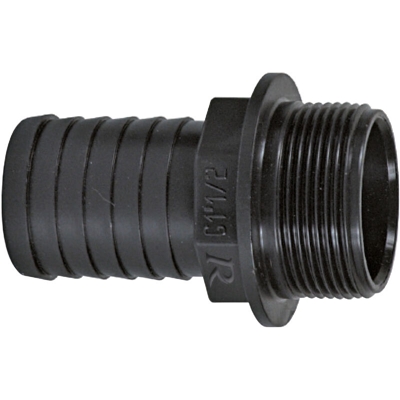 Raccordo scanalato in plastica M 1"1/2/40