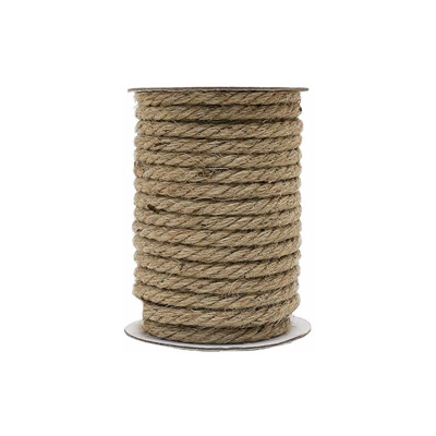 Vivifying - Corda in juta, 10 mm, resistente, per lavori artigianali, tiragraffi per gatti, colore: marrone