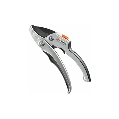 Forbici a cricchetto GARDENA SmartCut: Stabili forbici con tagliente a incudine, diametro di taglio 25 mm, con meccanismo a cricchetto e impugnature