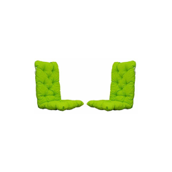 Chicreat Cuscino per sedie con schienale alto, verde/giallo 120 x 50 x 8 cm, set da 2 características