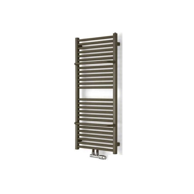 F. Scaldasalviette ad acqua calda di 500mm di altezza e di 500mm di larghezza.