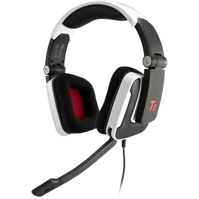 Shock Cuffia Padiglione auricolare Bianco, Cuffia da gioco