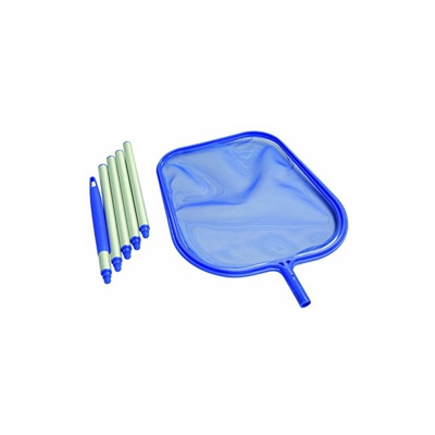 skimmer pulizia della piscina con 1,5 mm di palo in alluminio, per asta telescopica, blu, 240x320 mm - Steinbach