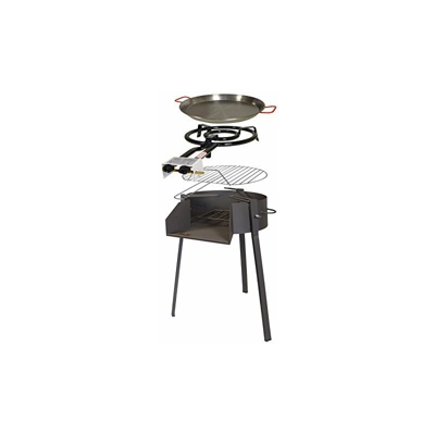 IMEX EL ZORRO 71587Â âÂ Kit Barbecue Rotondo, 60Â x 72Â x 75Â cm, Colore: Nero
